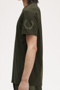 Fred Perry Double Branded Graphic T-Shirt Hunting Green