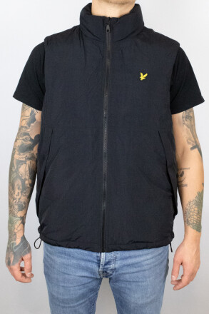 Lyle & Scott Padded Puffer Gilet Jet Black