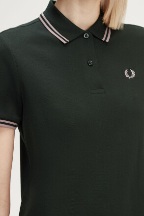 Fred Perry Twin Tipped Dress Nightgreen Dark Pink