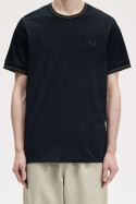 Fred Perry Twin Tipped T-Shirt Navy Wreath Green