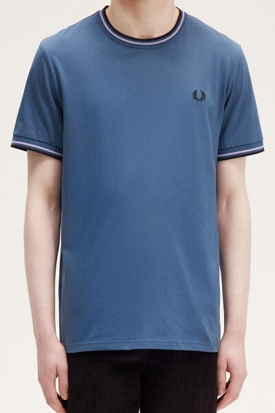 Fred Perry Twin Tipped T-Shirt Midnight Blue Ultraviolet