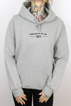 True Rebel Hoodie Too Late Grey