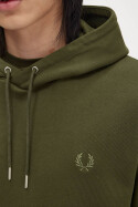 Fred Perry Hoodie Tipped Hunting Green