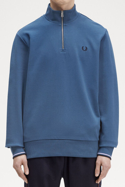 Fred Perry Halfzip Sweater Laurel Midnight Blue