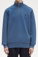 Fred Perry Halfzip Sweater Laurel Midnight Blue