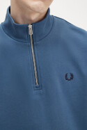 Fred Perry Halfzip Sweater Laurel Midnight Blue