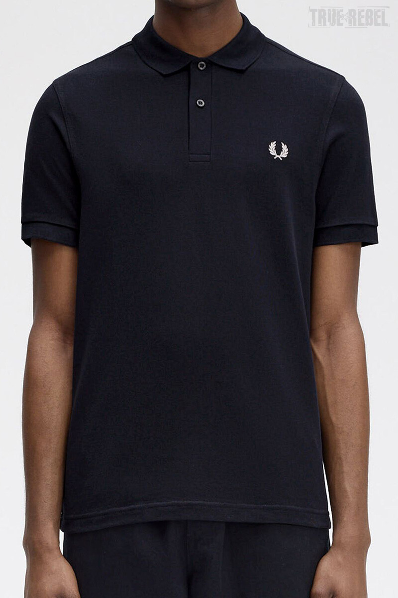 Fred Perry Polo Shirt Black White