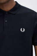 Fred Perry Polo Shirt Plain Black