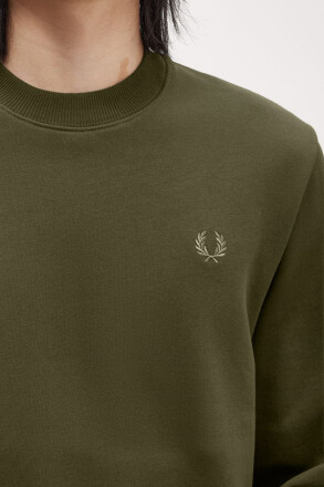 Fred Perry Sweater Crew Neck Hunting Green