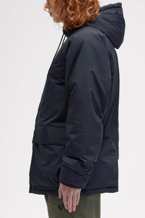 Fred Perry Padded Zip Through Jacket Navy