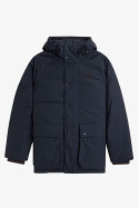 Fred Perry Padded Zip Through Jacket Navy Carrington Brick