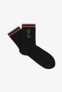 Fred Perry Amy Winehouse Socks Tipped Black