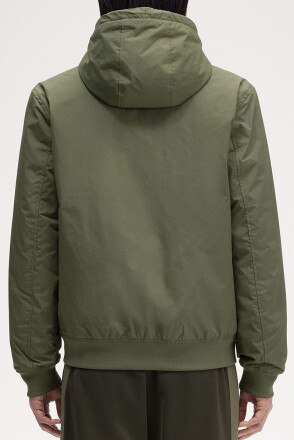 Fred Perry Hooded Brentham Jacket Wreath Green