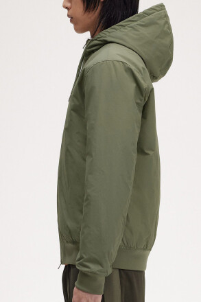 Fred Perry Hooded Brentham Jacket Wreath Green