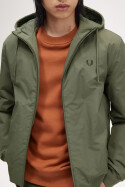 Fred Perry Hooded Brentham Jacket Laurel Wreath Green