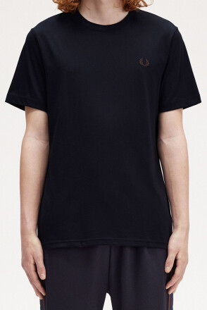 Fred Perry Crew Neck T-Shirt Navy Carrington Brick