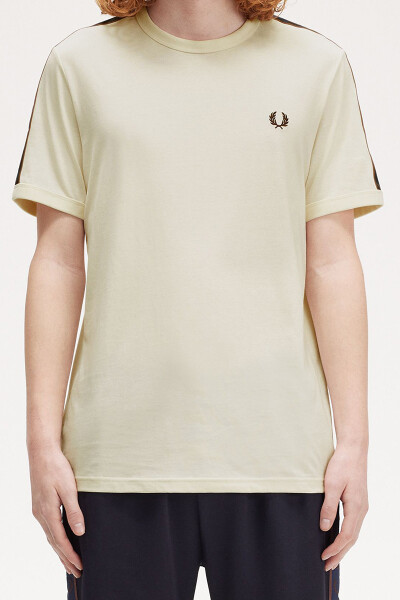 Fred Perry Ringer T-Shirt Contrast Tape Ecru Carrington Brick