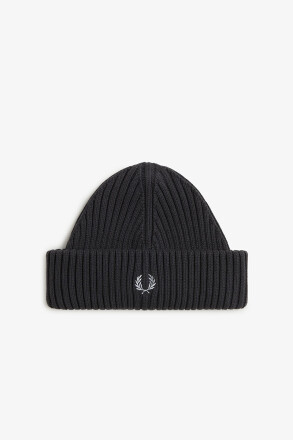 Fred Perry Cotton Rib Beanie Anchor Grey