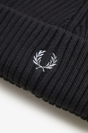 Fred Perry Cotton Rib Beanie Anchor Grey