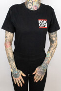 True Rebel T-Shirt FCK CPS Pocket Print Black