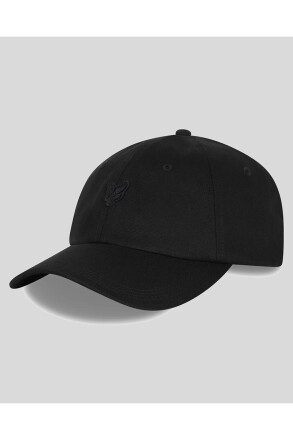 Lyle & Scott Tonal Eagle Baseball Cap Jet Black