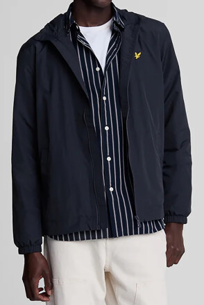 Lyle & Scott Zip Through Hooded Jacket Dark Navy