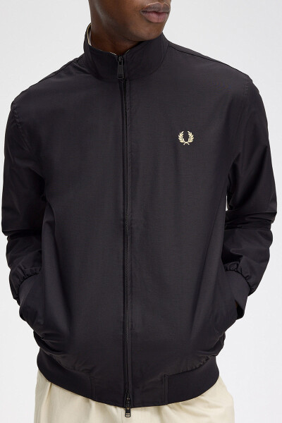 Fred Perry Brentham Jacket Black Champagne M