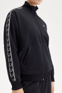 Fred Perry Ladies Taped Track Jacket Black