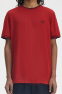 Fred Perry Twin Tipped T-Shirt Burton Red Navy