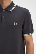 Fred Perry Twin Tipped Polo Shirt Anchor Grey Oarmeal