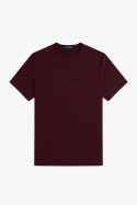 Fred Perry Embroidered T-Shirt Oxblood