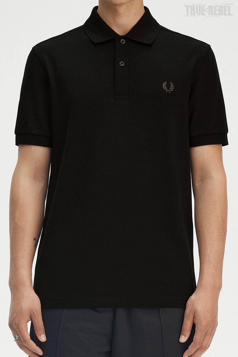 Fred Perry  Polo Shirt Black Court Green