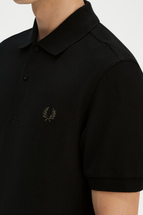 Fred Perry  Polo Shirt Black Court Green