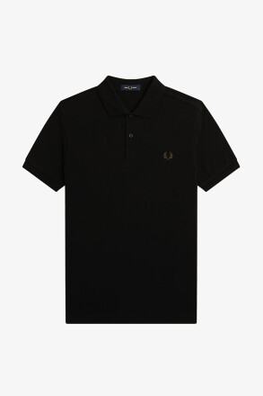 Fred Perry Polo Shirt Black Court Green