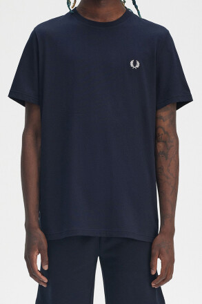 Fred Perry Rear Powder Laurel Graphic T-Shirt Navy