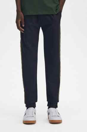 Fred Perry Contrast Tape Track Pants Navy Honeycomb