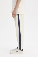 Fred Perry Contrast Tape Track Pants Ecru Tennis Blue