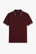 Fred Perry Twin Tipped Polo Shirt Oxblood Ecru