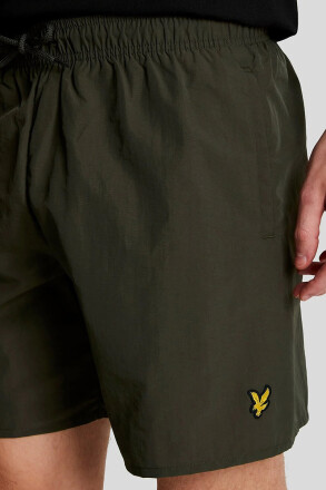 Lyle & Scott Plain Swim Shorts Olive