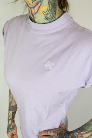 True Rebel Ladies Shirt Dress Lilac