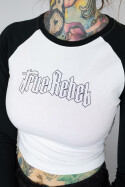 True Rebel Cropped Longsleeve Vatos Locos Outline White Black