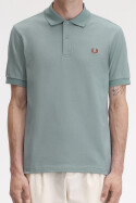 Fred Perry Polo Shirt Silver Blue Cinnamon