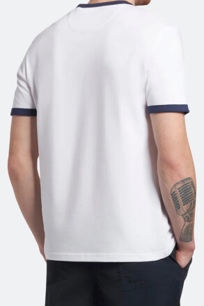 Lyle & Scott Ringer T-Shirt White Dark Navy