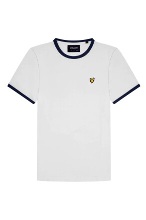 Lyle & Scott Ringer T-Shirt White Dark Navy