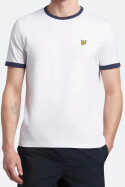 Lyle & Scott Ringer T-Shirt White Dark Navy