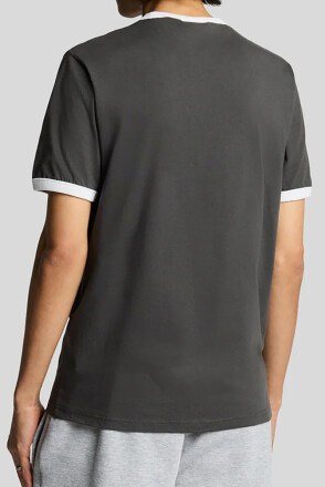 Lyle & Scott Ringer T-Shirt Gunmetal White