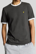 Lyle & Scott Ringer T-Shirt Gunmetal White