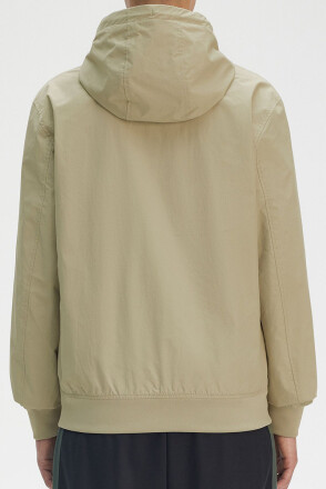 Fred Perry Hooded Brentham Jacket Warm Grey M