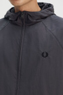 Fred Perry Hooded Taslan Shell Jacket Anchor Grey