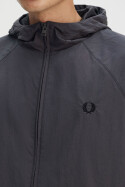 Fred Perry Hooded Taslan Shell Jacket Anchor Grey M